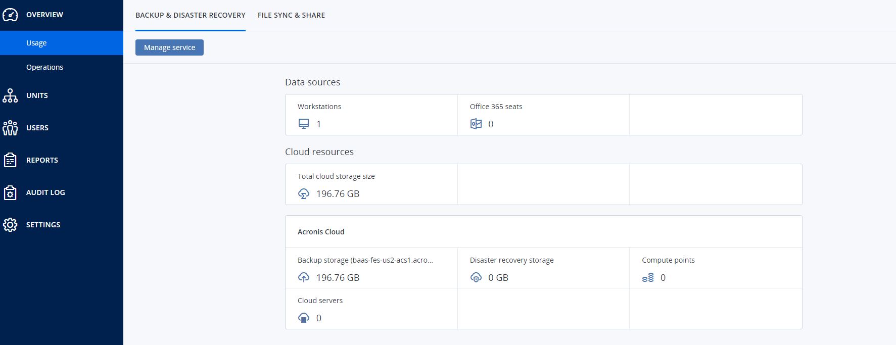 acronis managed backup